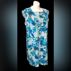 Isaac Mizrahi Blue Floral Dress